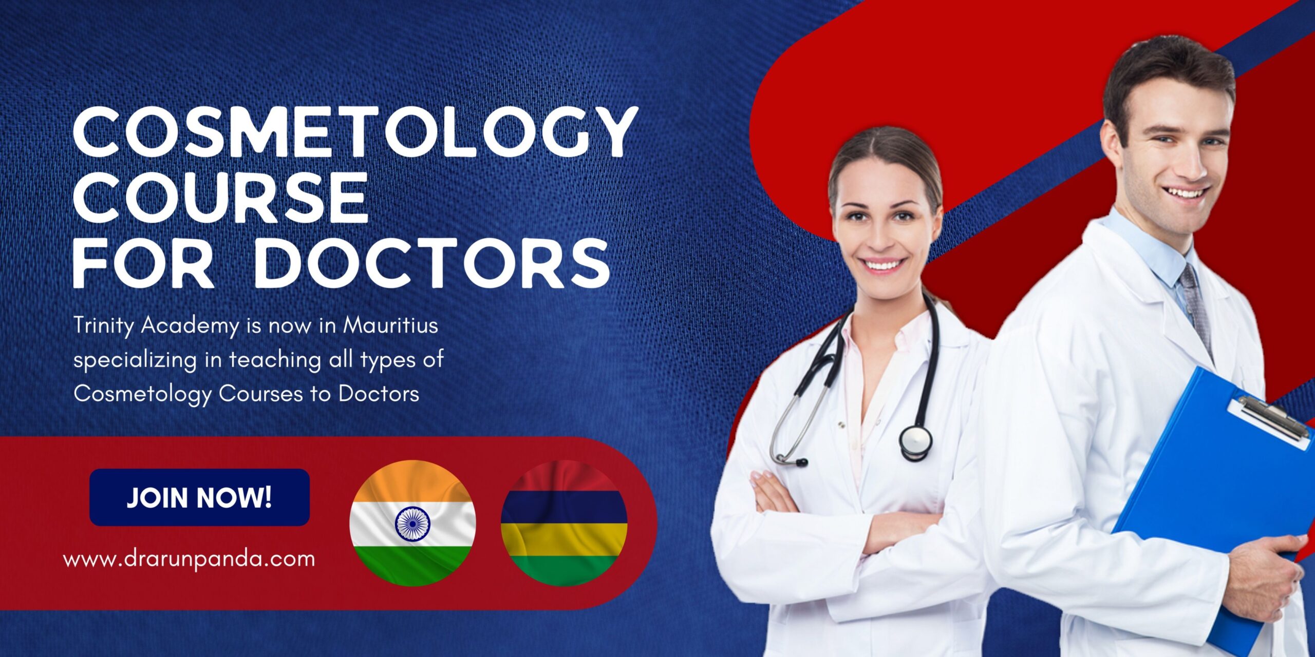 Read more about the article Trinity Cosmetology Course Academy in India for Doctors is now Affiliated with CML in Mauritius.